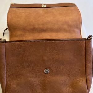 Aldo Brown Leather Satchel